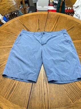 7 Diamonds Chambray Light Blue Flat Front Shorts